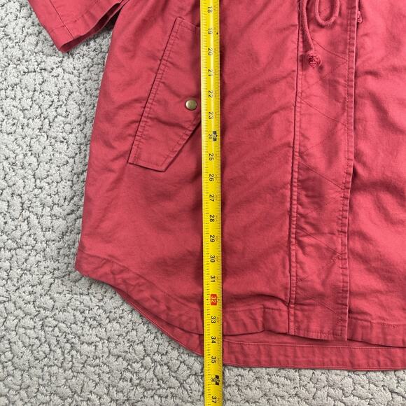 Old Navy Parka Jacket Full Zip Womens Large Pink Pockets Hooded Chore - Picture 8 of 10